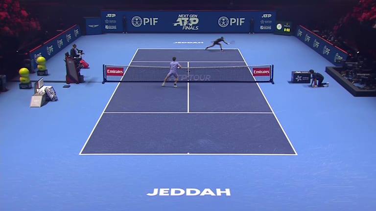 HIGHLIGHTS: Learner Tien finishes the job in Jeddah | 2025 Next Gen ATP®体育彩票直播168极速赛车官方网站官网入口 Finals