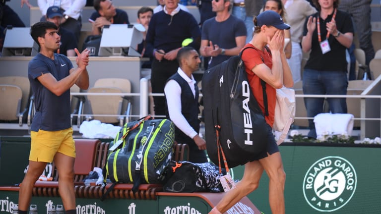“For sure the sets he won he played better in the important points, no?” Sinner said. “Obviously disappointed how it ended, but, you know, it’s part of my growing.”