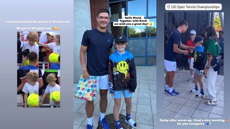 Majchrzak reunited with Brock after putting out a call on social media.