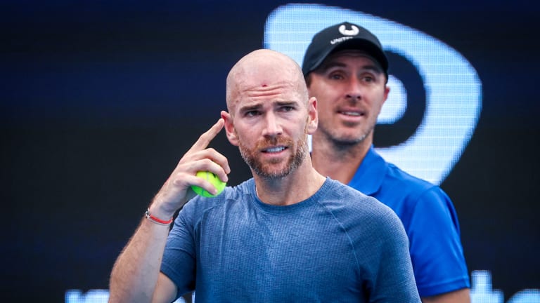 Adrian Mannarino's racquet got the job done, in more ways than one.