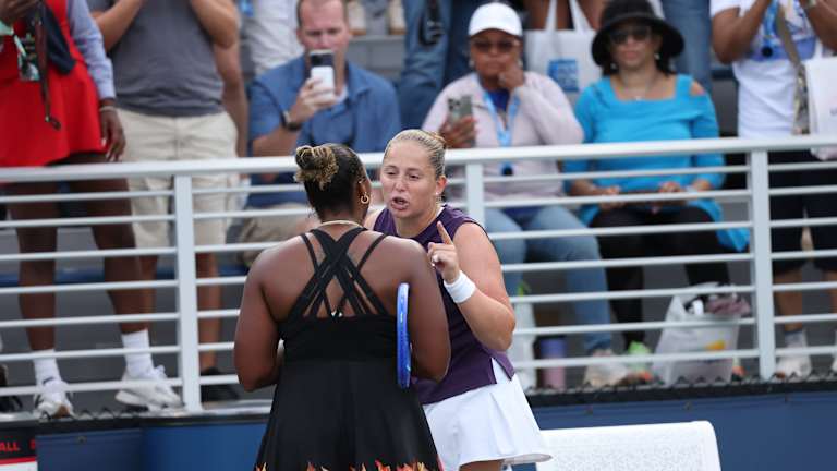 Taylor Townsend and Jelena Ostapenko’s post-match clash at the US Open went viral.