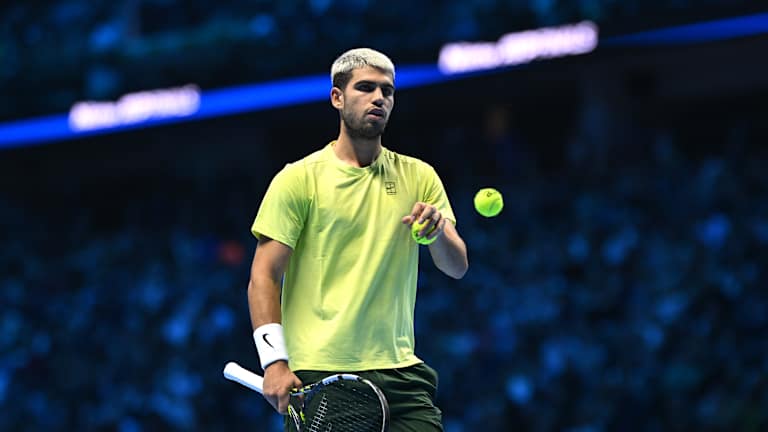 Carlos Alcaraz dubs Jannik Sinner "the favorite" for ATP Finals title match