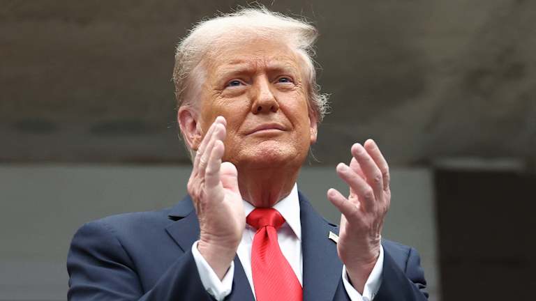U.S. President Donald Trump attends the US Open men’s final.