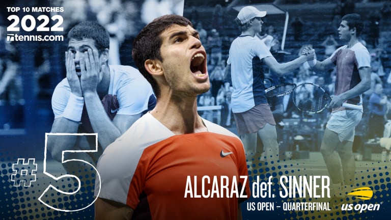 Alcaraz and Sinner hit 124 winners between them, came to net 100 times, and generated 42 break points.