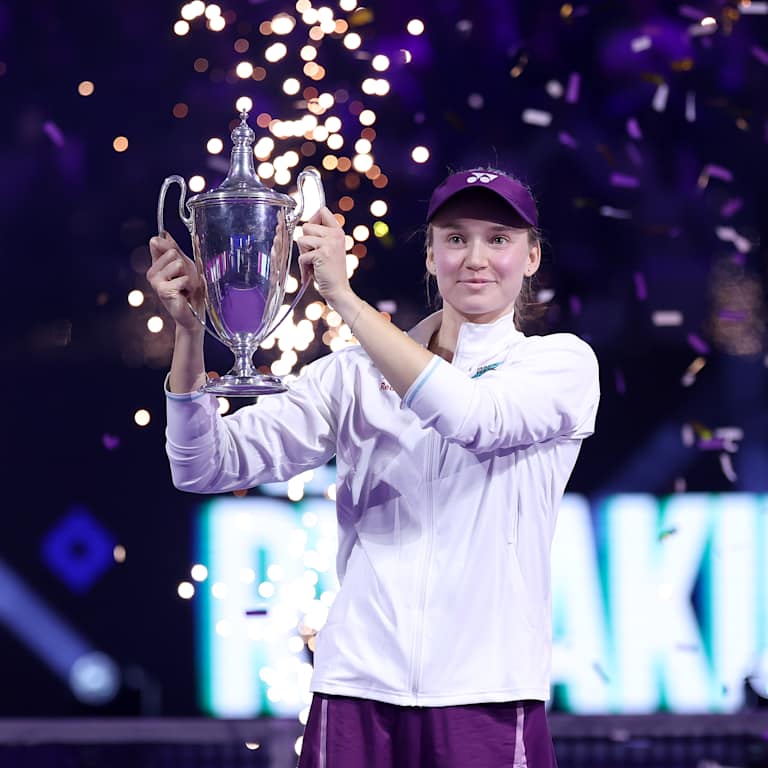 Rybakina rose to a "challenging" 2025 with a year-end title
