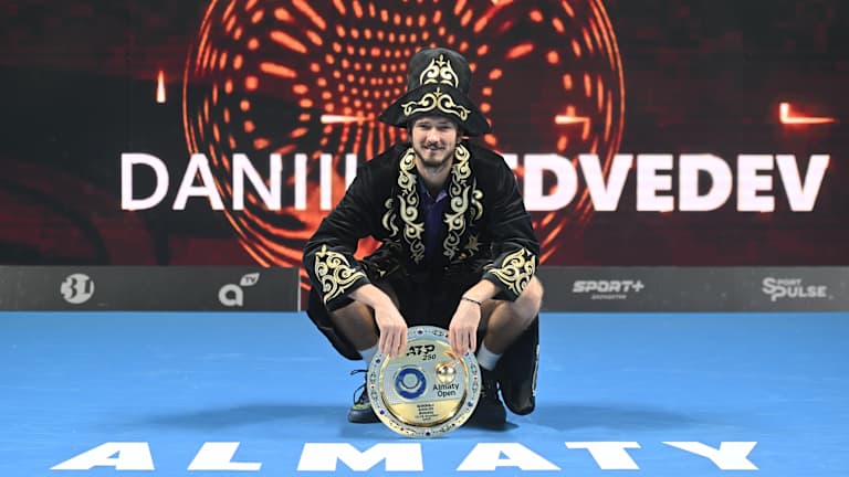 Daniil Medvedev has now won 21 career titles in 21 different cities after triumph in Almaty