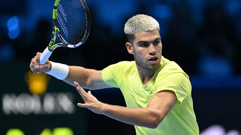 Carlos Alcaraz records milestone 70th win of year with victory over Musetti at ATP Finals