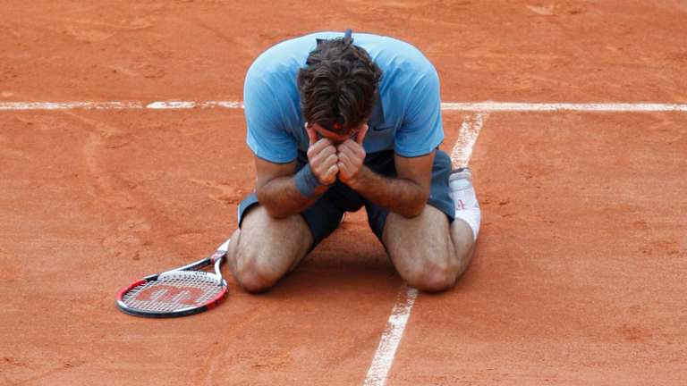 Roland Garros was the missing link to a career Grand Slam—until 2009, when the Swiss finally won the final in Paris.