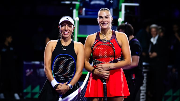 
Aryna Sabalenka goes "as hard as I can, and heavy as I can” to edge Jessica Pegula in Riyadh