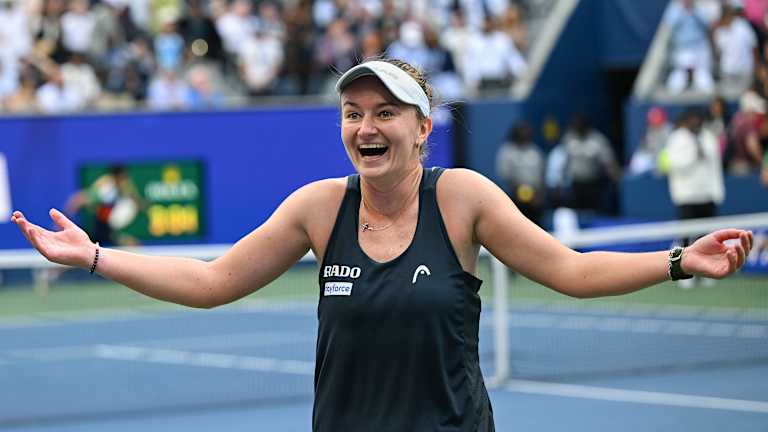 Krejcikova saved eight match points against Taylor Townsend to reach her second US Open singles quarterfinal.