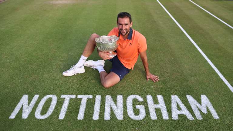 Cilic dismissed Shintaro Mochizuki in the Nottingham 2 Challenger final less than two weeks ago.